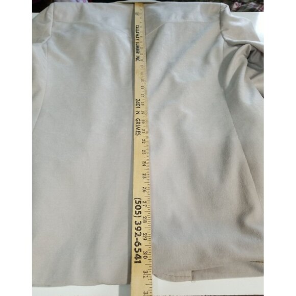 Circle S Dallas Texas Mens Blazer Sport Coat 46R Gray Micro Suede Two Button - Picture 8 of 12